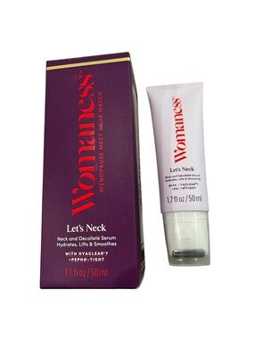 Womaness Let’s Neck Serum Firming Lift Cream Décolleté Tightening NEW Skincare